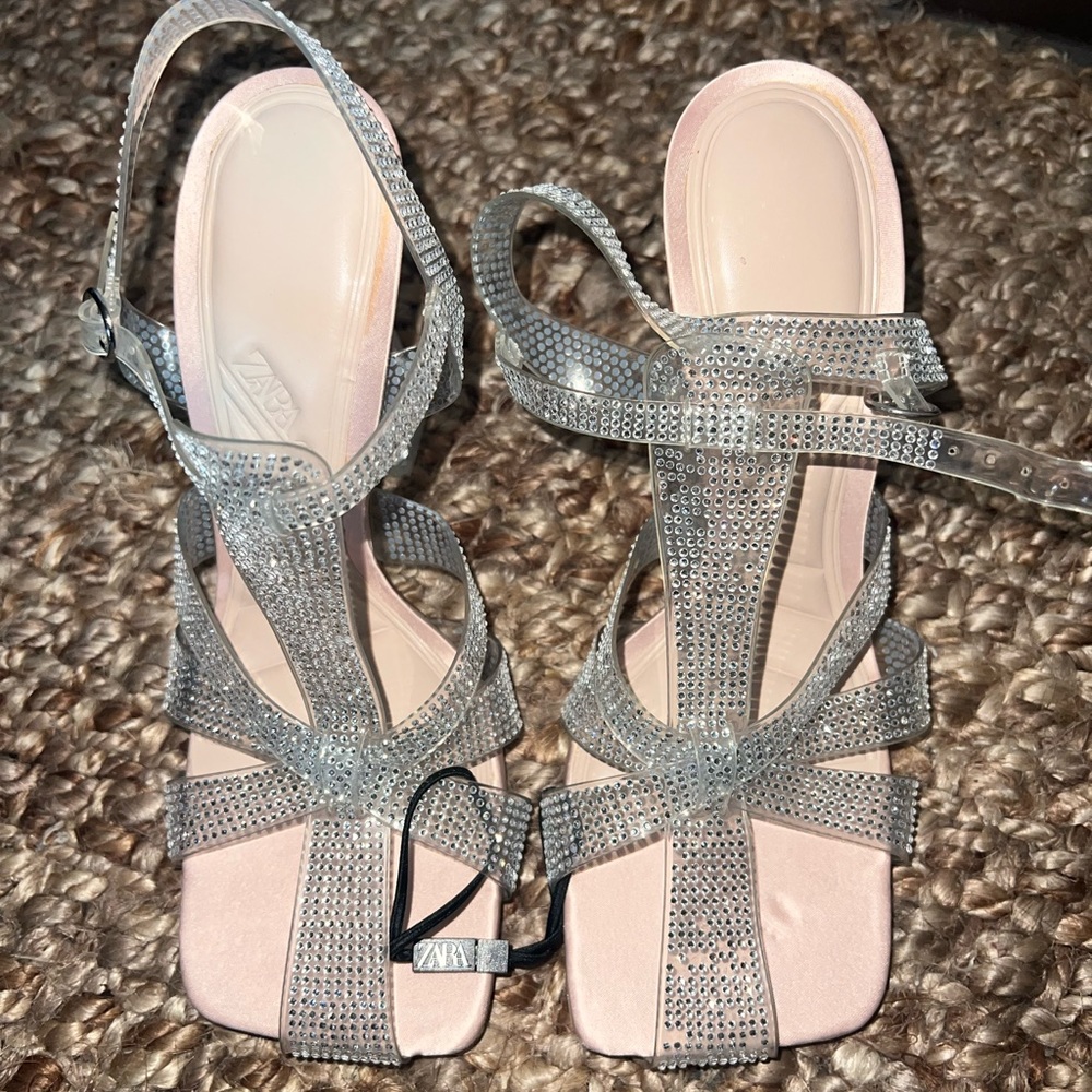 ZARA Rhinestone Heel